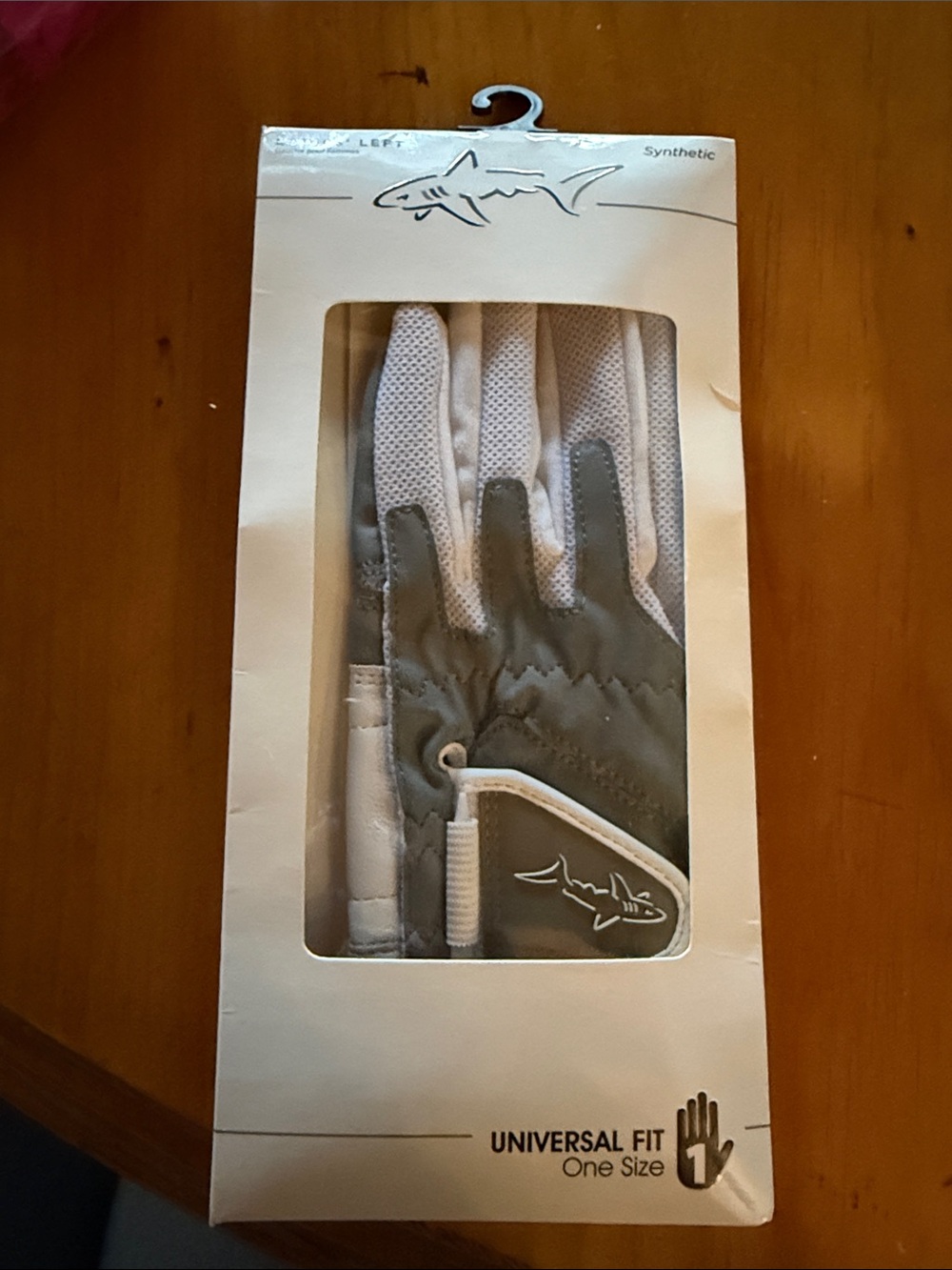 Shark Logo Women's White and Gray Universal Fit Gloves
